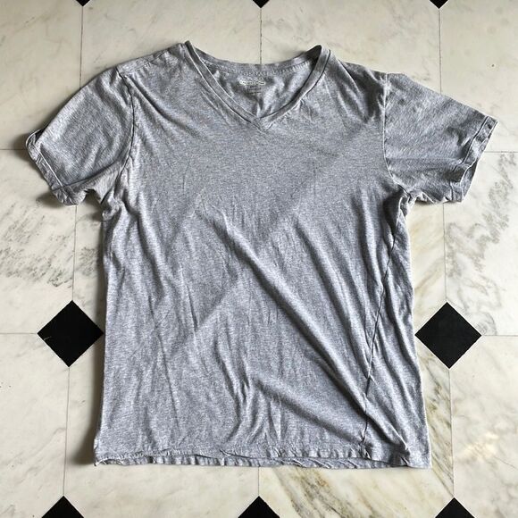 Lacoste Slim Fit Underwear Gray V-neck Short Sleeve Tee - Picture 1 of 7